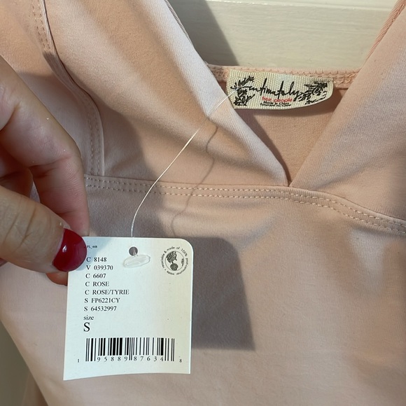 Free People Duo Corset  Cami Pink Top - Picture 6 of 6